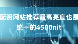 配资网站推荐最高亮度也是统一的4500nit